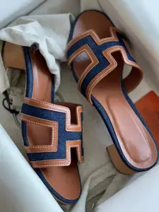 Street Style Store Colourblocked PU Peep Toes Block Heels