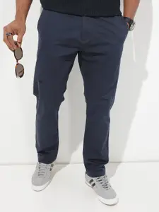 The Roadster Lifestyle Co. Men Solid Regular Fit Trousers