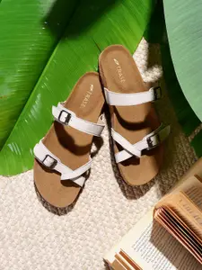 TRASE Women Open Toe Flats