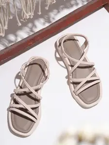 TRASE Women Solid Casual Open Toe Flats