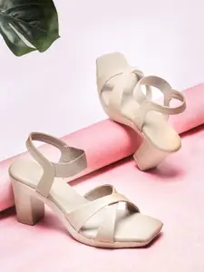 Looper Open Toe  Block Sandals Backstrap