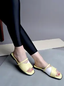 Shoetopia Women Solid Western - Embellished Synthetic Open Toe Flats