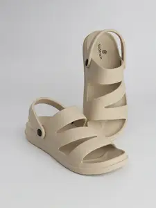 NoStrain Men Zigzag Clog Flip Flops