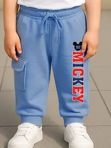 YK Disney Here&Now X Game Begins Boys Printed Cotton Joggers