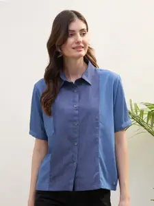 Iconic Women Colourblocked Casual Shirt