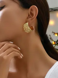 OOMPH Contemporary Shaped Chunky Half Hoop Earrings