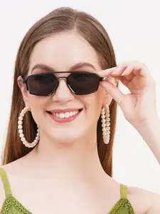 DressBerry Women Square Sunglasses With UV Protected Lens DBSG-82820-01