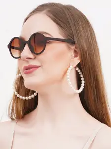 Dressberry Women UV Protected Round Sunglasses DBSG-11910-02