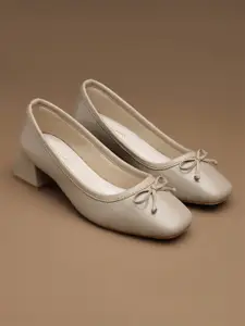 Lino Perros Women Block Pumps with Bows