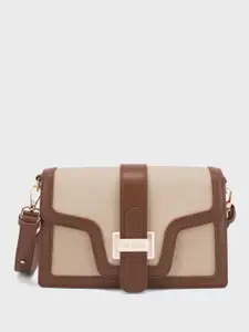 Lino Perros Voyage Colourblocked Structured Satchel With Detachable Sling Strap
