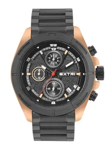 EXTRI Men Dial & Stainless Steel Bracelet Style Straps Analogue Watch X6074-E