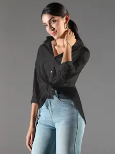 SHOWOFF Women Comfort Semi Sheer Casual Shirt
