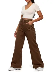glitchez Women Wide Leg Jeans
