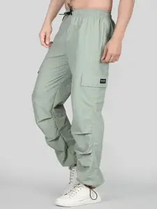 Raxedo Men Relaxed Fit Baggy Parachute Track Pants