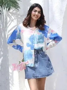 Global Republic Women Comfort Floral Opaque Printed Casual Shirt