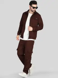 Raxedo Shirt Collar Sweatshirt With Trousers Co-ords