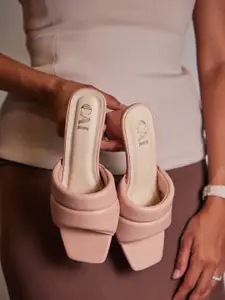 CAI Puffed Peach Heels