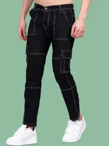 LINARIA Men Classic Tapered Fit Low Distress Jeans