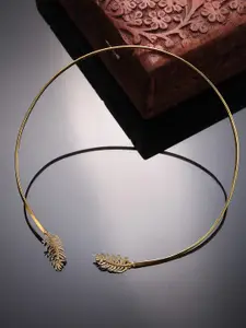 DressBerry Women Gold-plated Circular Minimal Necklace