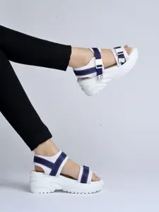 Shoetopia Girls  Wedge Heel Sports Sandals with Buckles