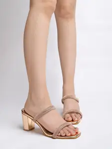 Shoetopia Girls Embellished Block Sandals