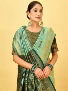 Satrani Ethnic Motifs Zari Pure Silk Arani Saree