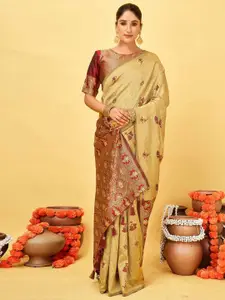 Mitera Woven Design Pure Silk Patola Saree