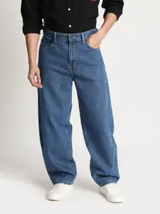 The Roadster Lifestyle Co Men Cotton Barrel Fit Jeans