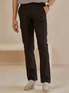 Andamen Men Casual Linen Solid Regular Fit Trouser