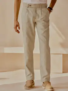 Andamen Men Casual Organic Structure Regular Fit Trouser