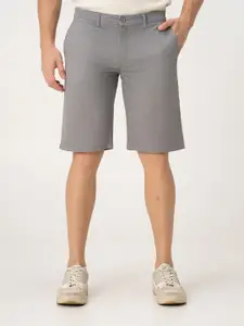 The Pant Project Men Gustav Grey Regular-Fit Stretchable Chino Shorts