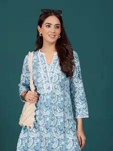Varanga Women Paisley Printed Indie Florals Kurta