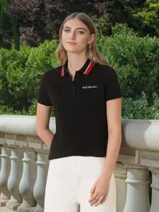 U.S. Polo Assn. Women Women Polo Collar T-shirt