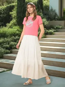 U.S. Polo Assn. Women Women Brand Logo Printed Pure Cotton T-shirt