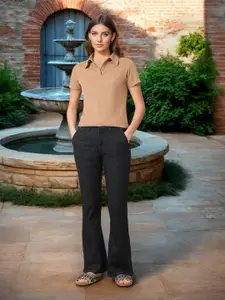 U.S. Polo Assn. Women Women Bootcut High-Rise Stretchable Jeans