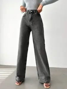 BAESD Women Comfort Wide Leg Light Fade Stretchable Jeans