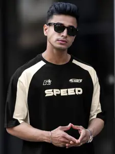 Maniac Men Typography Printed T-shirt