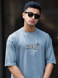 Maniac Men Typography Printed T-shirt