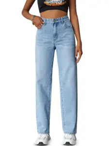 BAESD Women Comfort Wide Leg Light Fade Stretchable Jeans