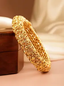 Peora Gold-Plated Kada Bangle