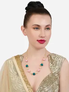 Zaveri Pearls Gold-Plated Handcrafted Necklace