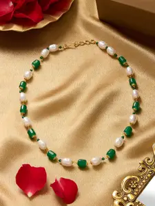 Zaveri Pearls Gold-Plated Necklace