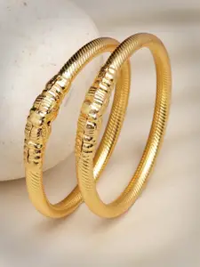 Anouk Women Set of 2 Gold-Plated Handcrafted Traditional Bangles