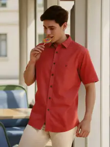 Allen Solly Men Slim Fit Opaque Casual Shirt