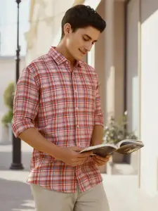 Allen Solly Men Tartan Checks Opaque Checked Casual Shirt