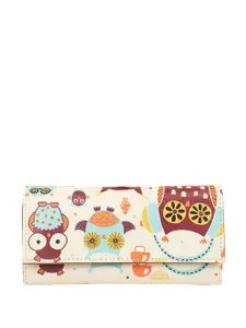 ShopMantra Women Abstract Printed Three Fold Wallet with SIM Card Holder