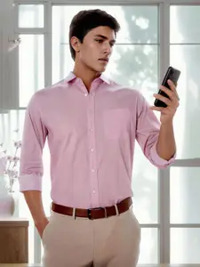 Louis Philippe Men Slim Fit Opaque Formal Shirt