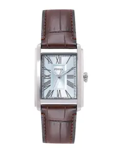 Fossil Men Carraway Leather Straps Analogue Watch FS6110I