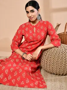 GLOWWORLD Women Floral Printed Floral Kurta