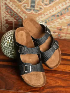 MOZAFIA Women Core with Buckles Flats